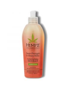 Hempz Sweet Pineapple & Honey Melon Масло для тела и ванной Сладкий ананас и медовая дыня увлажняющее (Herbal Hydrating Bath & Body Oil 200 ml)