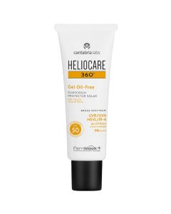 Heliocare 360 Gel Oil-Free Sunscreen SPF 50 PA++++ IR HEVL Dry Touch Хелиокер Солнцезащитный гель SPF 50 PA++++ IR HEVL без масла сухое прикосновение 50 мл