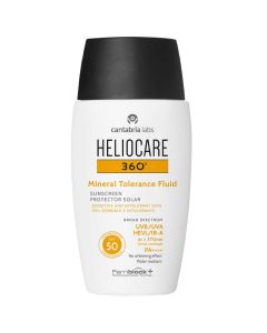 Heliocare 360 Mineral Tolerance Fluid Sunscreen SPF 50 PA++++ IR HEVL Хелиокер Минеральный солнцезащитный флюид SPF 50 PA++++ IR HEVL для чувствительной кожи 50 мл