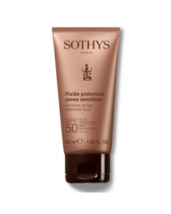 Sothys Sensitive Zones Protective Fluid SPF50 High Protection UVA/UVB Сотис Флюид для лица и чувствительных зон тела SPF50 50 мл
