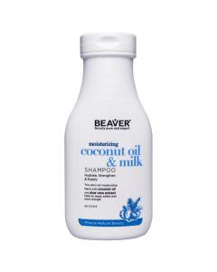 Beaver Coconut Oil & Milk Shampoo Шампунь для волос с кокосовым маслом 350 мл