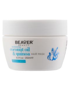 Beaver Coconut Oil & Quinoa Moisturizing Hair Mask Увлажняющая маска для волос с кокосовым маслом и киноа 250 мл
