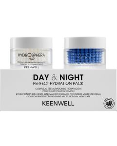 Keenwell Day&Night Perfect Hydration Pack Набор из 2 продуктов Увлажняющий ревитализирующий комплекс Гидросфера 50 мл + Увлажняющий обновляющий ночной мультифункциональный комплекс 50 мл