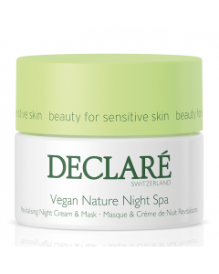 Declare Vegan Nature Восстанавливающий ночной крем-маска для лица Веган Спа (Night Spa Revitalising Night Cream & Mask 50 ml)