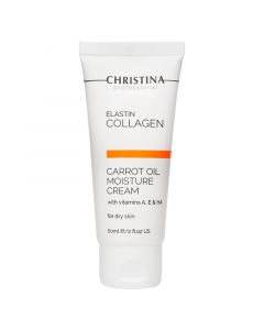 Christina Creams Кристина Увлажняющий крем с морковным маслом, коллагеном и эластином для сухой кожи (Elastin Collagen Carrot Oil Moisture Cream 60 ml)