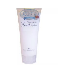 COSMEPRO Premium Fruit Sorbet Body Massage Salt Apple & Jasmine Космепро Премиальный фруктовый скраб-сорбет для тела на основе соли Яблоко и жасмин 500 г