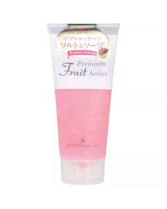 COSMEPRO Premium Fruit Sorbet Body Massage Salt Raspberry & Honey Космепро Премиальный фруктовый скраб-сорбет для тела на основе соли Малина и мед 500 г