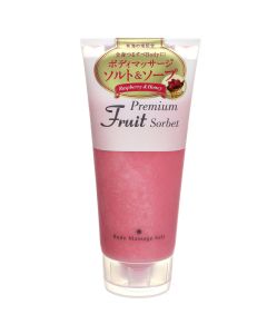 Enhel Beauty Premium Fruit Sorbet Body Massage Salt Raspberry & Honey Энхель Бьюти Скраб-щербет для тела с солью Тихого океана, малиной, медом 500 г