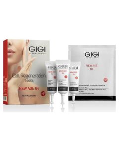 GiGi New Age G4 Cell Regeneration Trial Kit Джи Джи Промо-набор из 4 продуктов Дермабразивный пилинг 10 мл + Массажный крем 10 мл + Увлажняющая маска мл + Омолаживающая маска 30 г